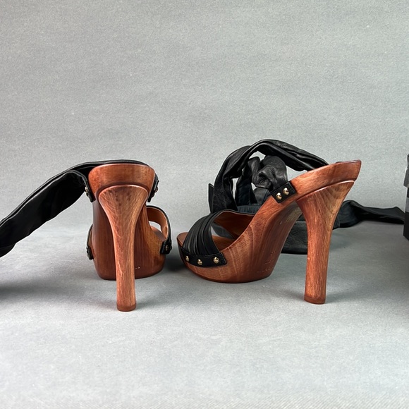 Dolce and gabbana leather tie strap high heel sandals. Size 38.5. Brand new - Picture 7 of 9